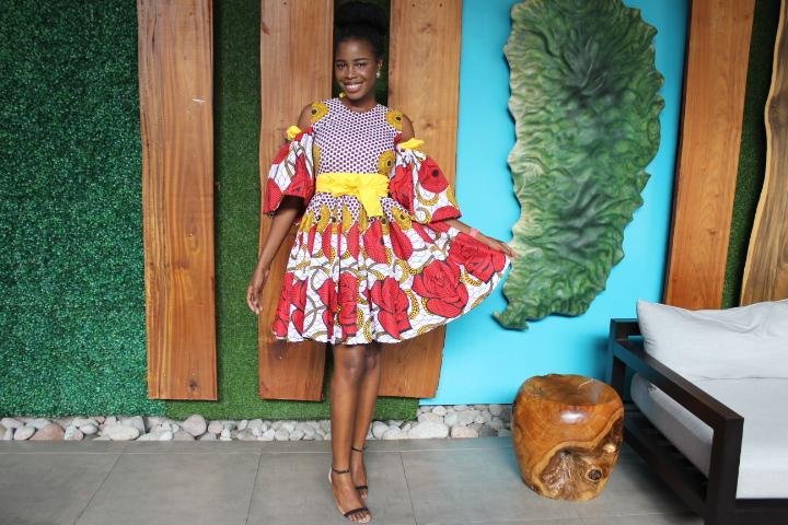 African print fit and flare dresses best sale