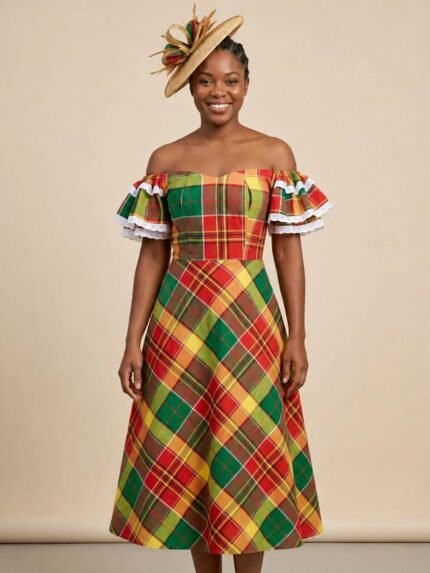 Off Shoulder Creole Dress